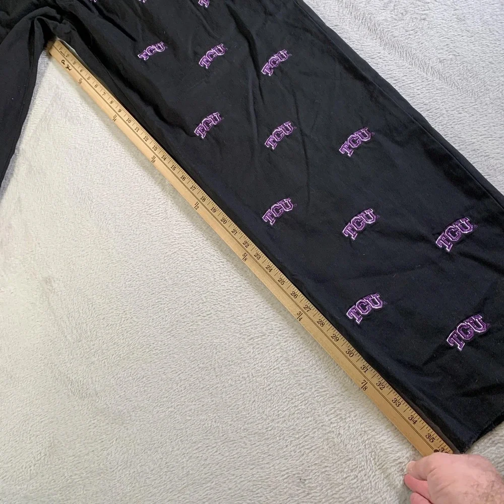 TCU Horned Frogs Pants‎ Mens 42x36 (Tag 44) Black Purple Pennington & Bailes NEW